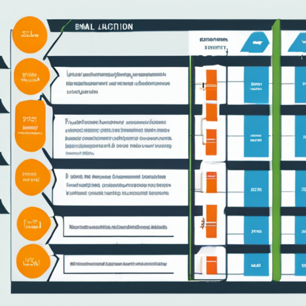 이메일 마케팅 자동화의 혁신적 아이디어 - **Image:** A modern, clean infographic illustrating the concept of email marketing automation.
    *...