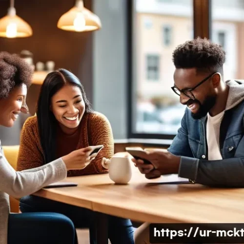 Home 30 이메일 마케팅 자동화와 고객 경험 - **Personalized Customer Connection:** A diverse group of people, representing various ages and backg...