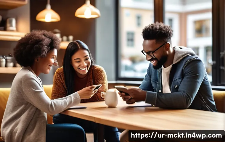 이메일 마케팅 자동화와 고객 경험 - **Personalized Customer Connection:** A diverse group of people, representing various ages and backg...