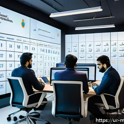 Home 31 이메일 자동화의 미래와 최신 트렌드 - A modern office scene depicting a diverse group of South Asian professionals collaborating on email ...